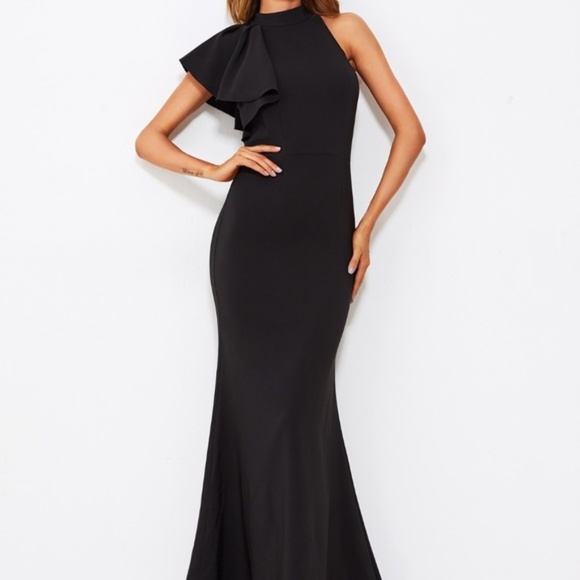 Restocked! Flounce Fishtail Dress - Picture 3 of 4